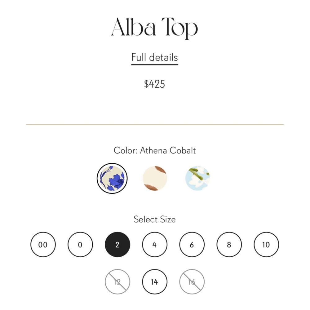NWT Cara Cara Alba Top size 2 - Picture 5 of 7